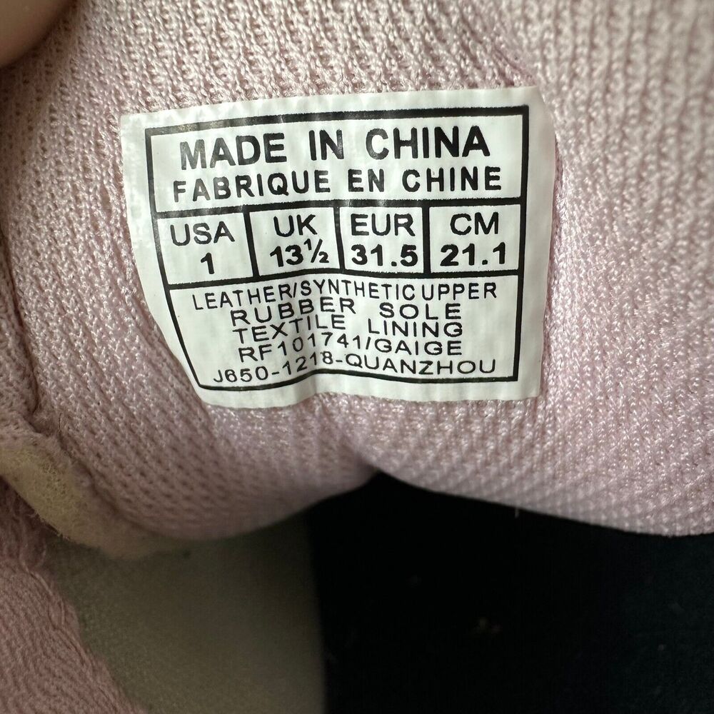 Polo Ralph Lauren Kids Pink Graphic Print Leather Sneakers Low Top - Picture 10 of 10
